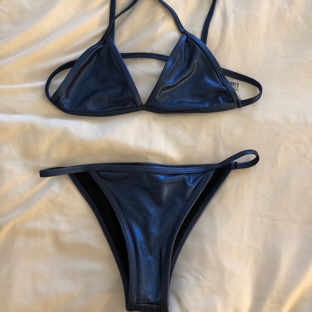 Dippin Daisy’s Metallic Blue Bikini
